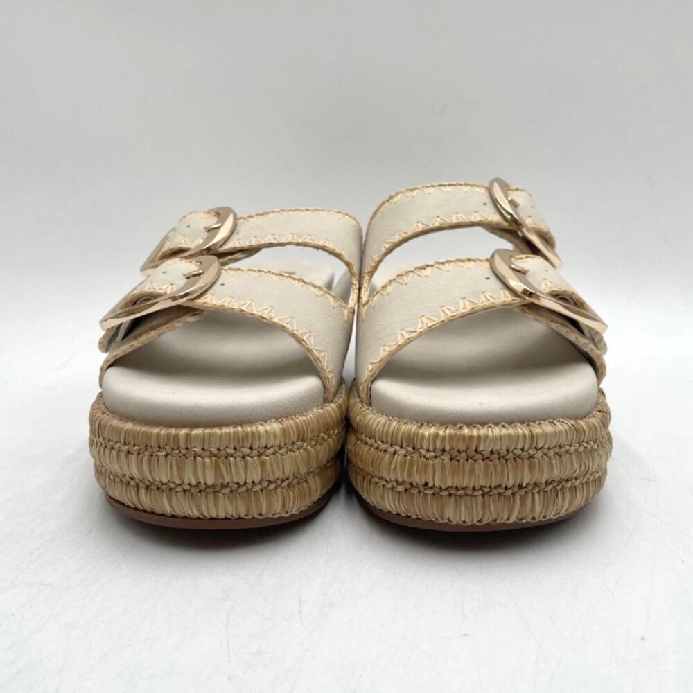 MIA Womens Mieko Platform Double Buckle Slide Sandal Seashell Cream Size 7.5 NEW - Picture 10 of 15